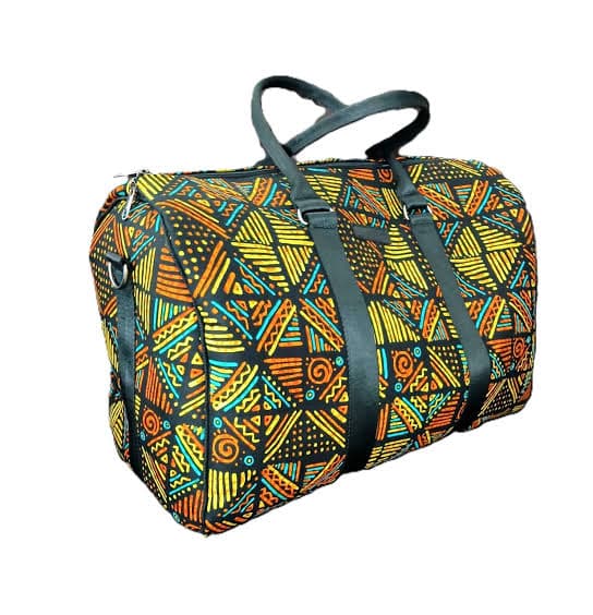 Handmade ankara travel bag